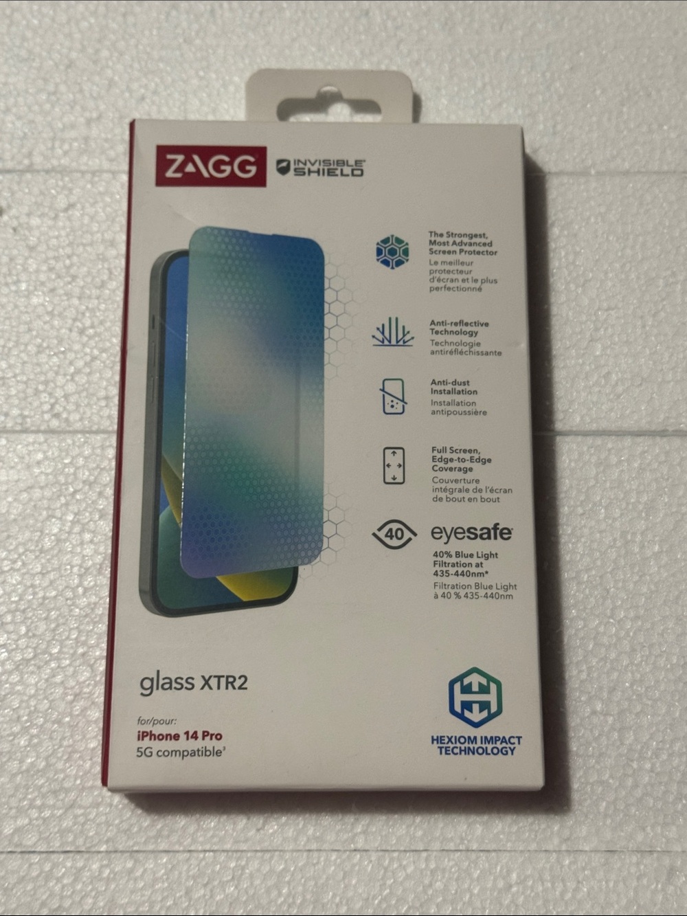 InvisibleShield Glass XTR2 Screen Protector for iPhone 14 Pro - Blue Gradient